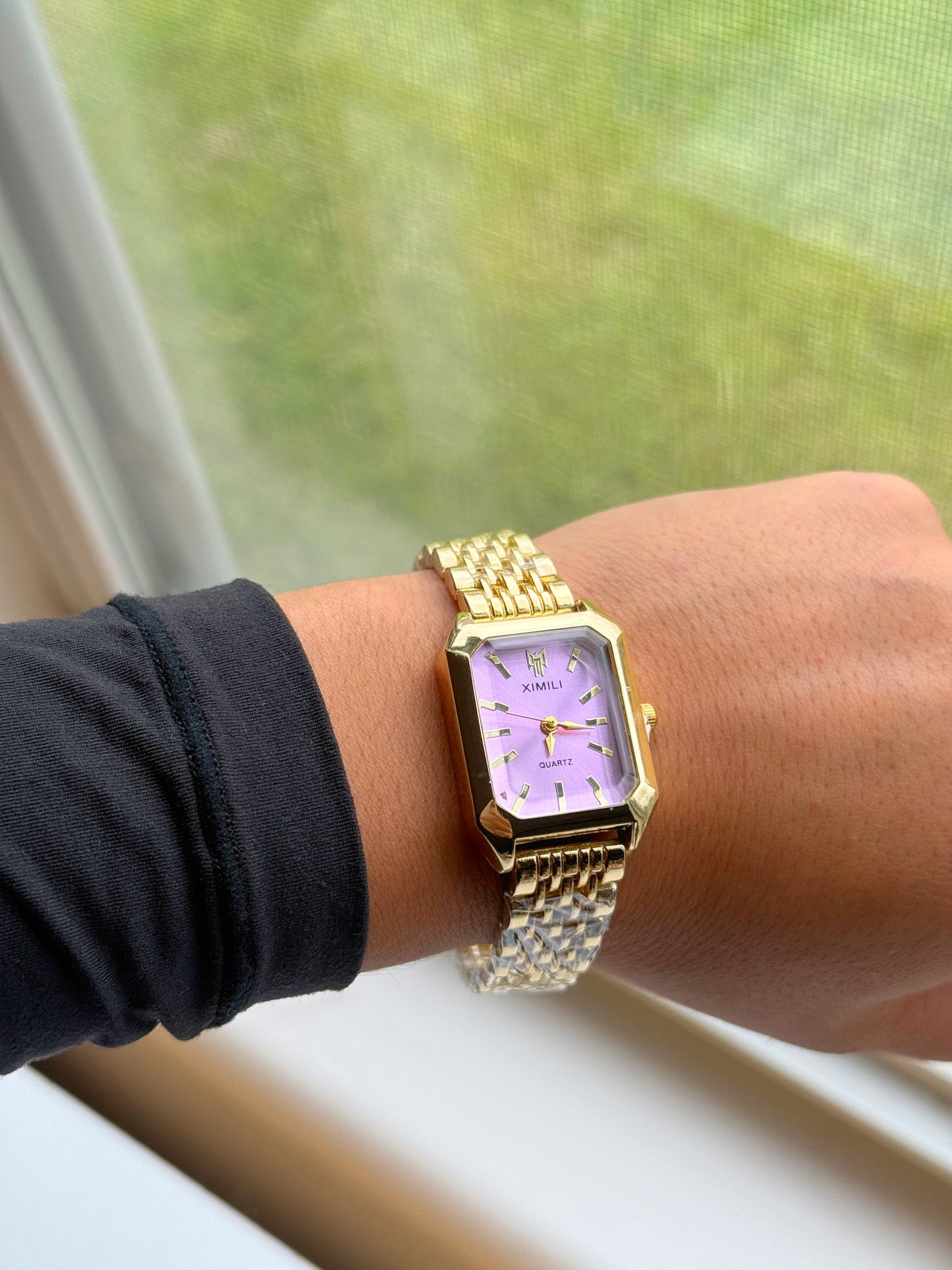 Anastasia Quartz Watch Stainless Steel Strap Long Watch