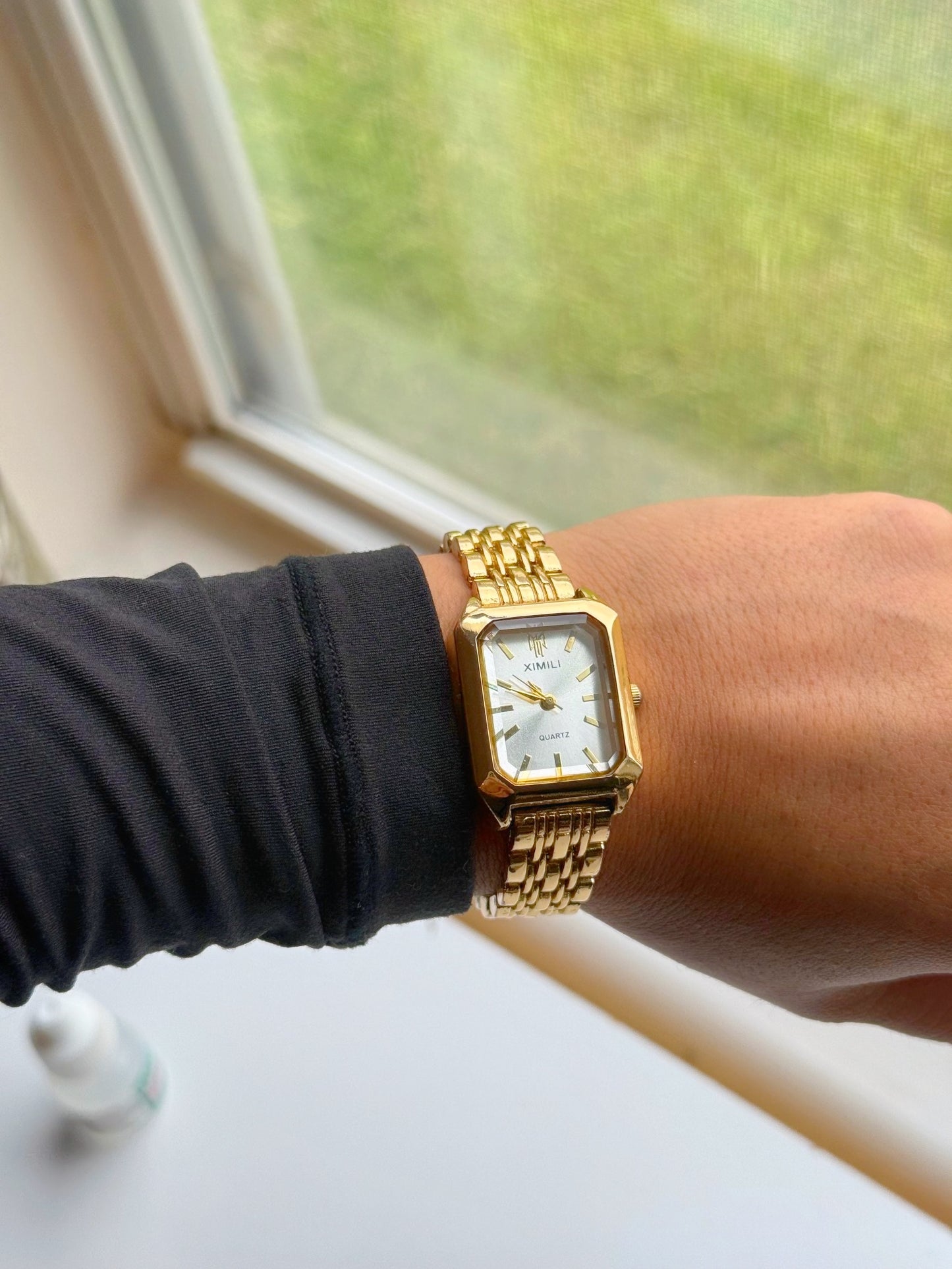 Anastasia Quartz Watch Stainless Steel Strap Long Watch