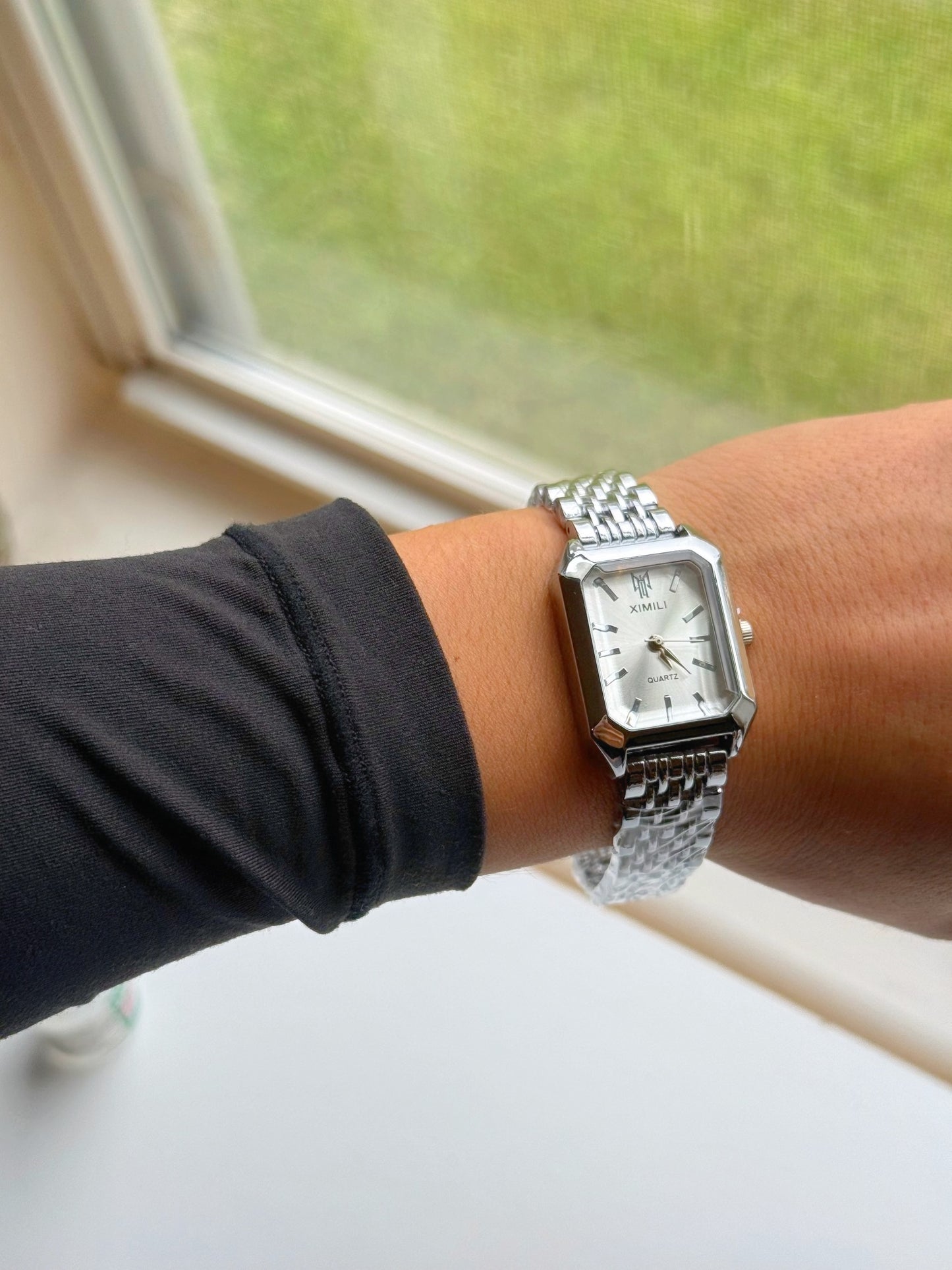 Anastasia Quartz Watch Stainless Steel Strap Long Watch