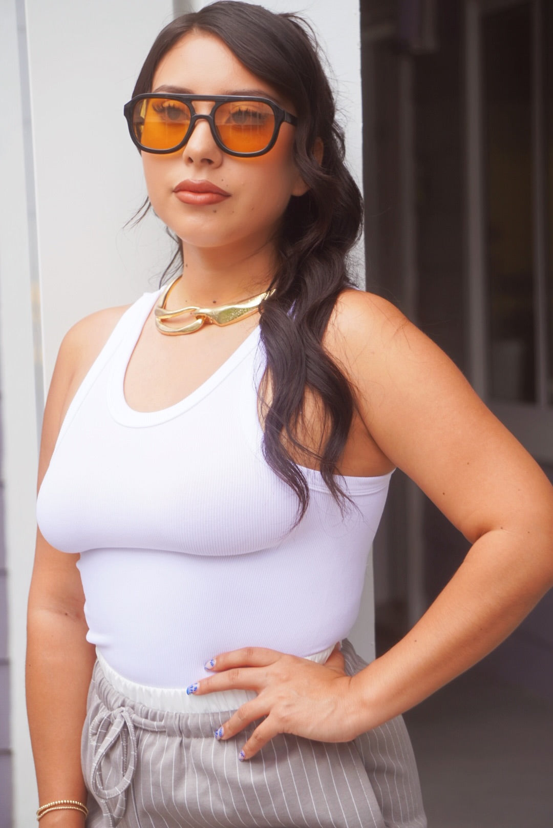 Cierra seamless high neck tank top