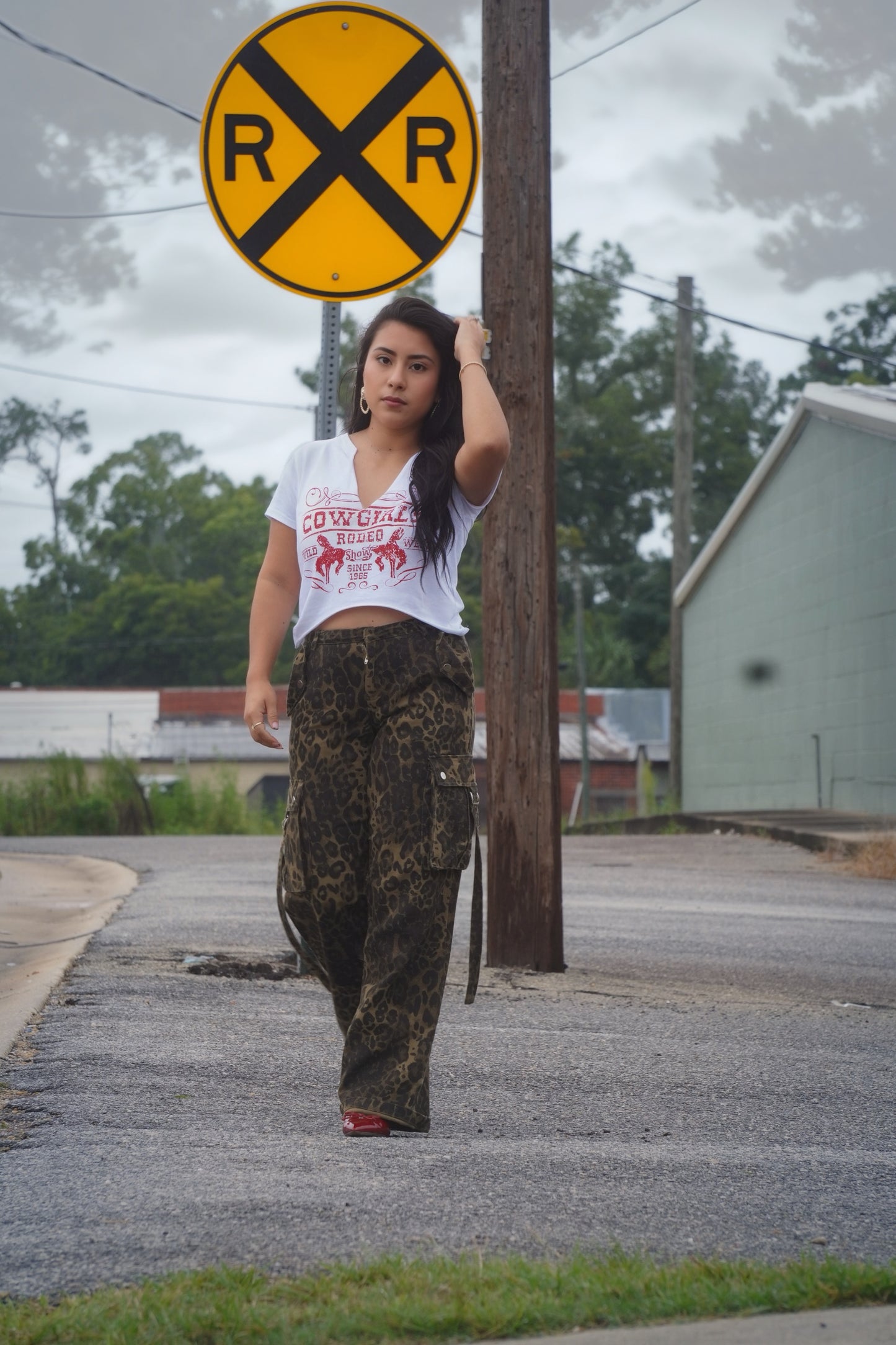 Alexa Leopard Cargo Pants
