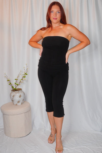 Cassidy capri tube top set