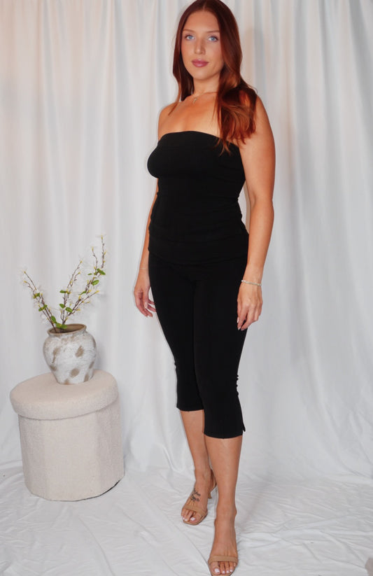 Cassidy capri tube top set