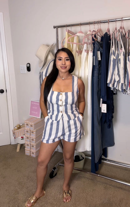 Azul striped shorts