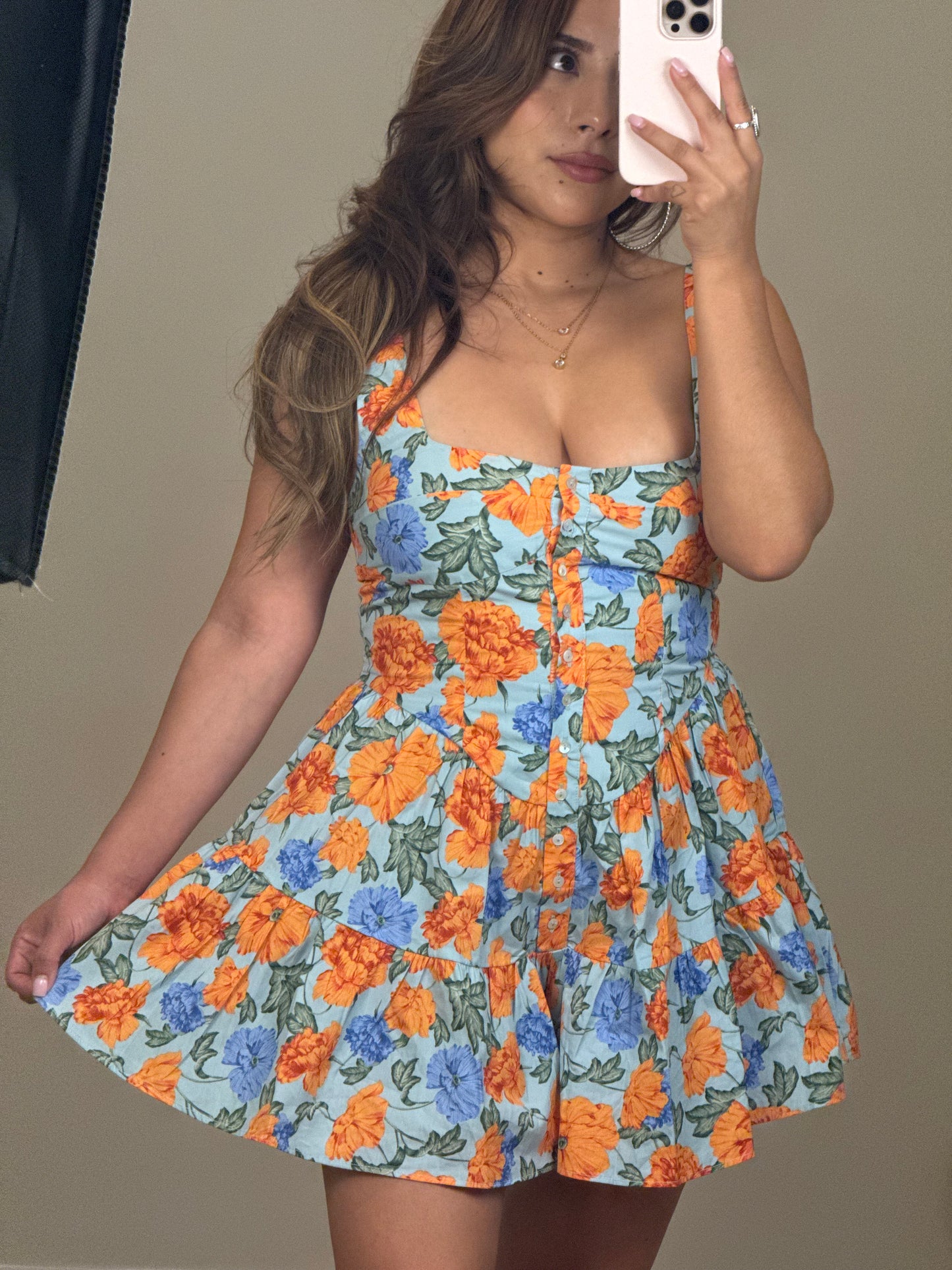 Juno Floral Button Front Romper