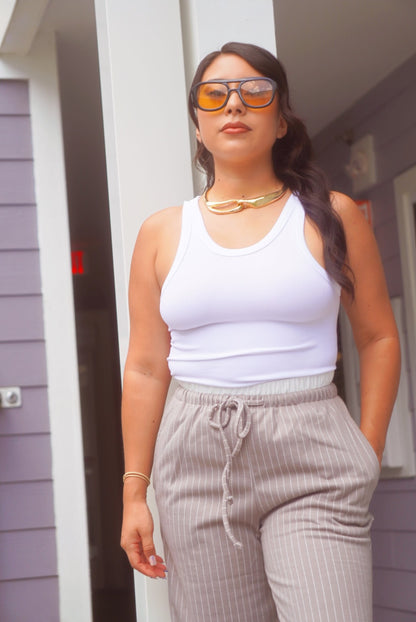 Cierra seamless high neck tank top
