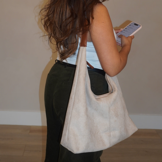 Lulu Suede Hobo Bag