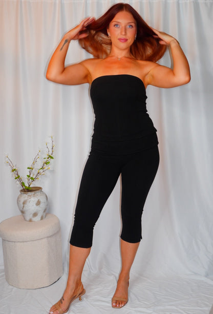 Cassidy capri tube top set