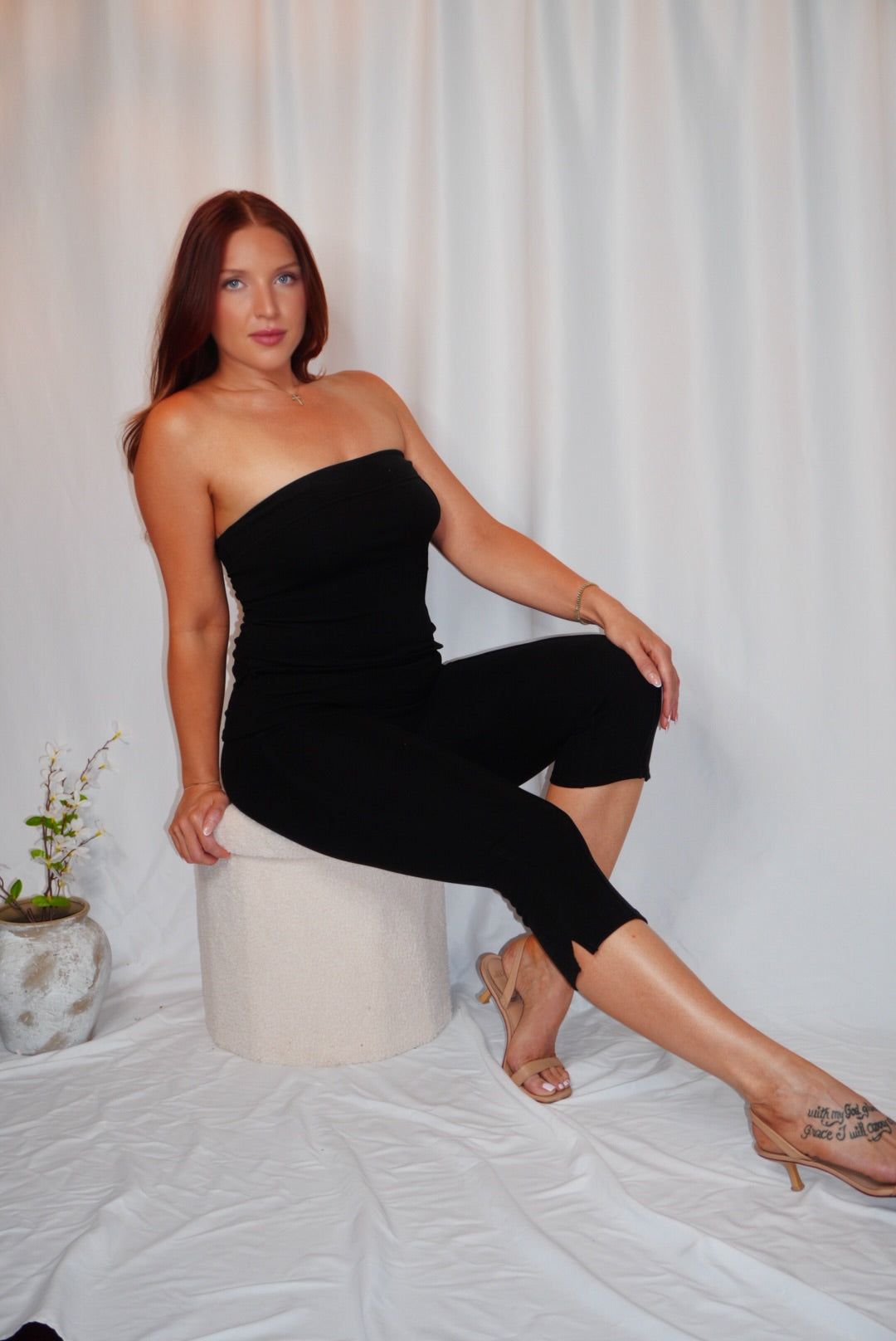 Cassidy capri tube top set
