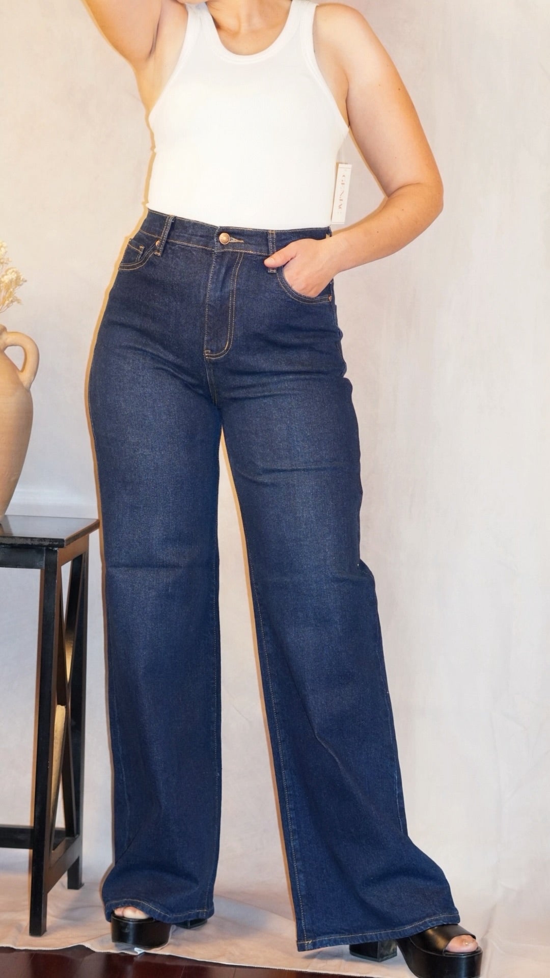 Veronica Wide Leg - Rigid With Comfort Stretch