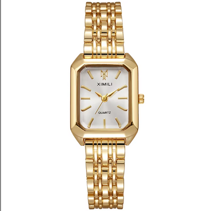 Anastasia Quartz Watch Stainless Steel Strap Long Watch
