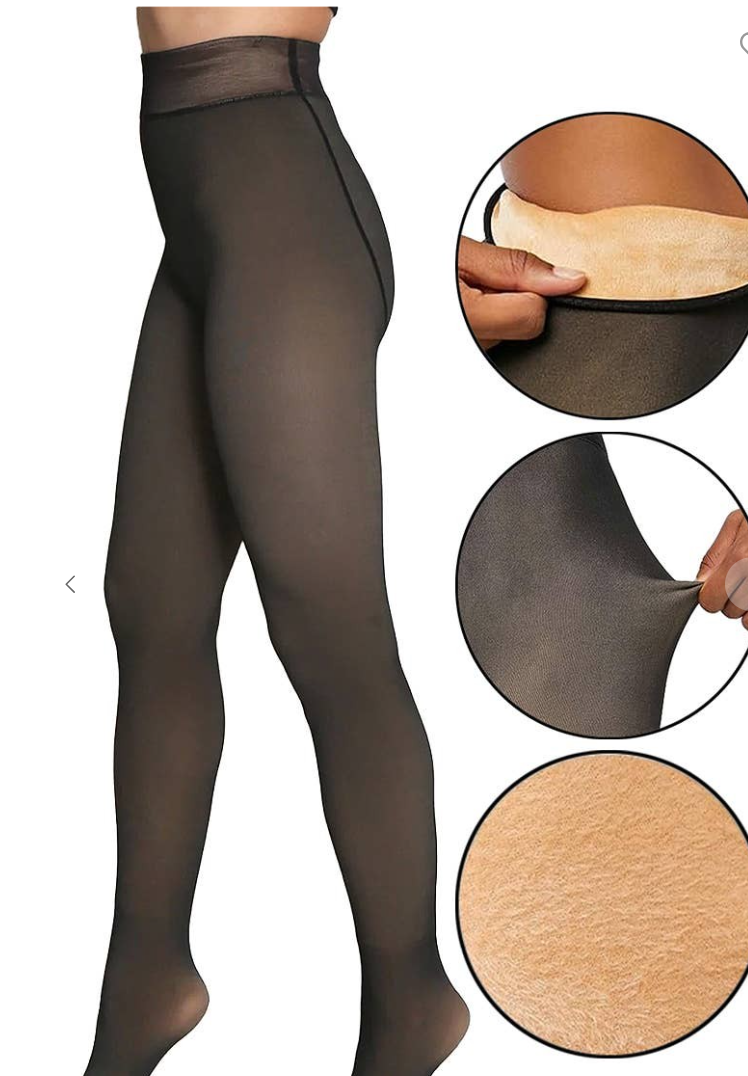 Women's Sheer Fleece Lined Pantyhose Tights