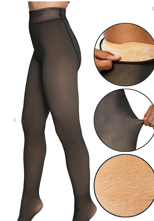 Women's Sheer Fleece Lined Pantyhose Tights